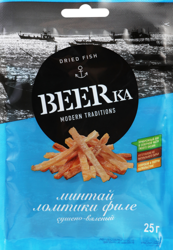 

Минтай Beerka филе 25 г