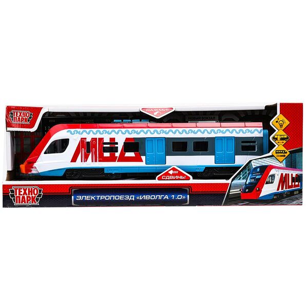 Игрушка ТЕХНОПАРК Электропоезд/поезд в ассортименте 1шт, со световыми и звуковыми эффектами, 30см