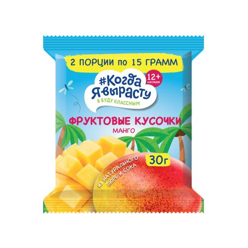 

Фруктовые кусочки Когда я вырасту яблоко манго 30 г