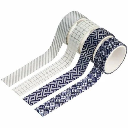 

Набор клейких лент MESHU Silver shine, 4шт