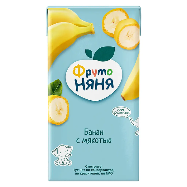 Нектар ФрутоНяня банан с мякотью с 3 лет 500 мл