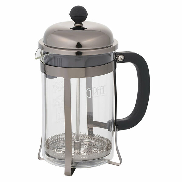 Чайник заварочный Gipfel 7096 CLARIS 0,8 л прозрачный/стальной