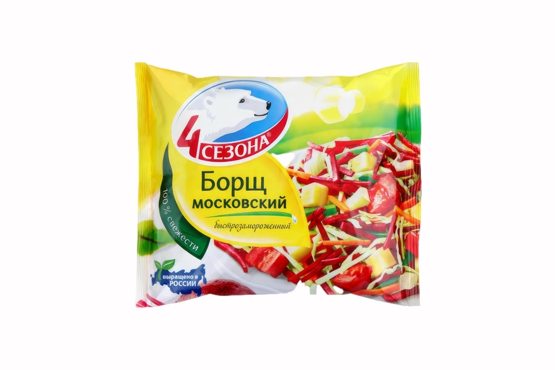 

Борщ 4 Сезона быстрозамороженный 400 г