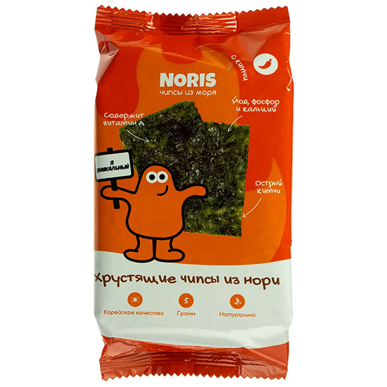 

Чипсы Noris нори из обжаренных морских водорослей 5 г