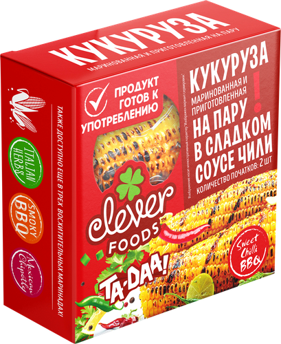 

Кукуруза маринованная Sweet&Chilli BBQ 450 г