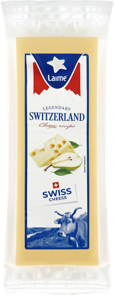 

Сыр твёрдый Laime Швейцарский 49% 150 г