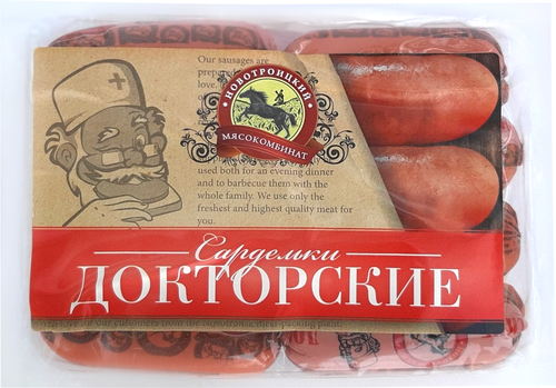 

Сардельки МК НОВОТРОИЦКИЙ Докторские мини, категория В, 500 г