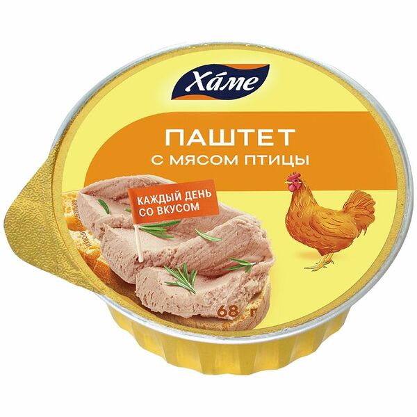 Паштет Хаме с мясом птицы 68 г