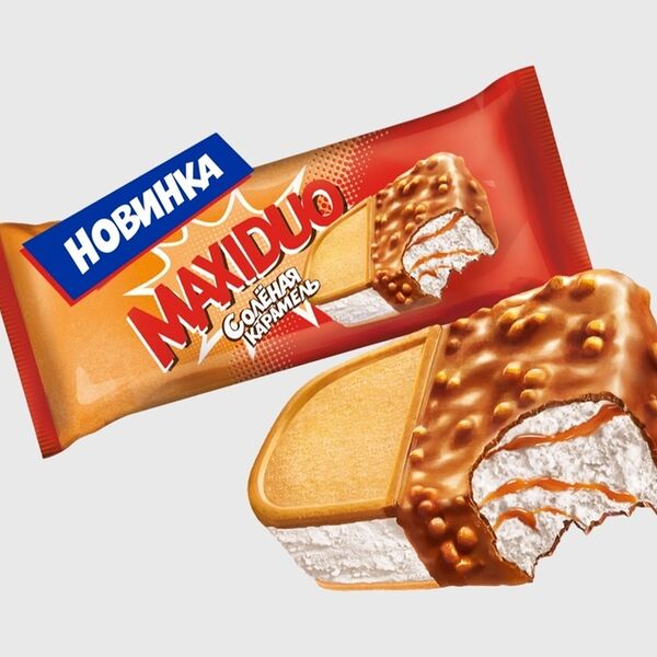 Мороженое Maxiduo сэндвич соленая карамель 94 г