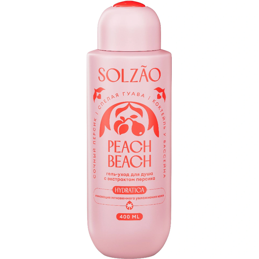 

Гель-уход для душа Solzao Peach beach с экстрактом персика 400 мл