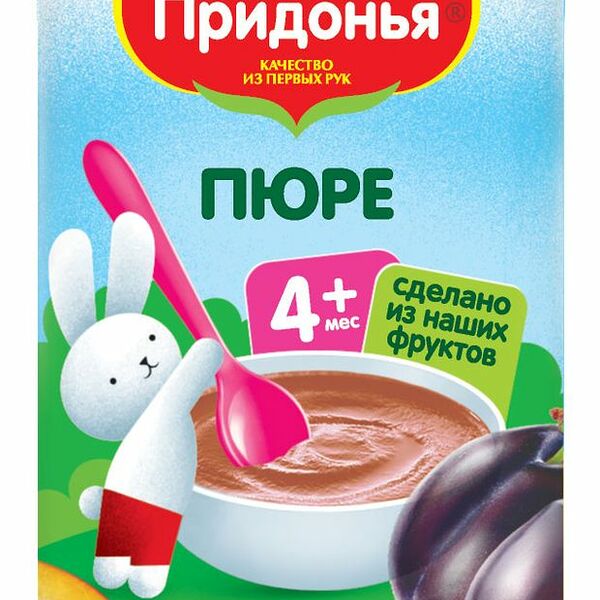 Пюре Сады Придонья из чернослива с 4 месяцев