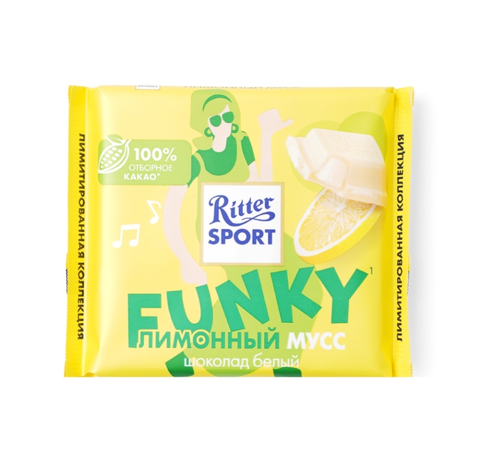 

Шоколад белый Ritter Sport Лимонный мусс 100 г