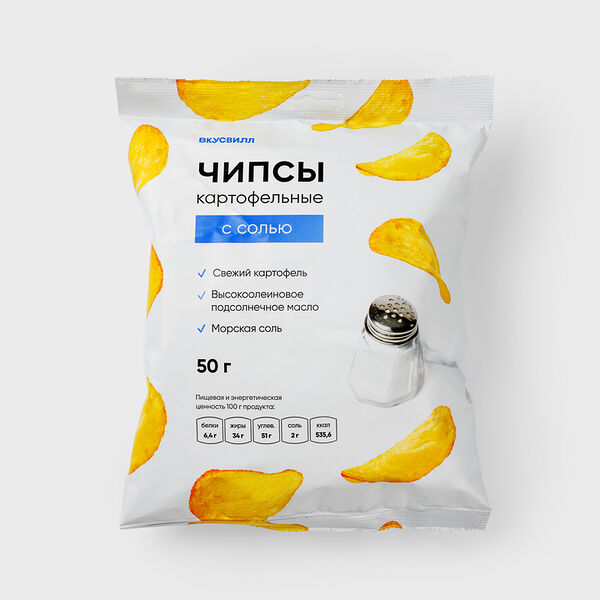Чипсы картофельные с солью