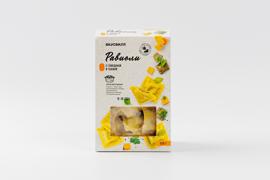

Равиоли ВкусВилл с говядиной и тыквой 500 г