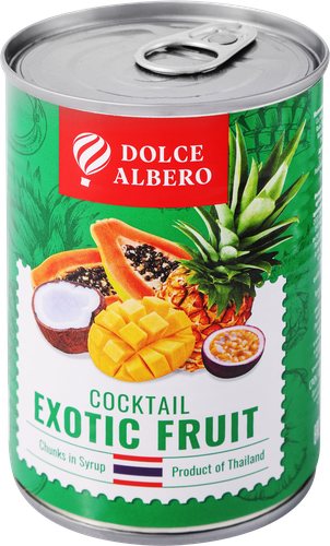 

Коктейль Dolce Albero из экзотических фруктов в сиропе 425 мл