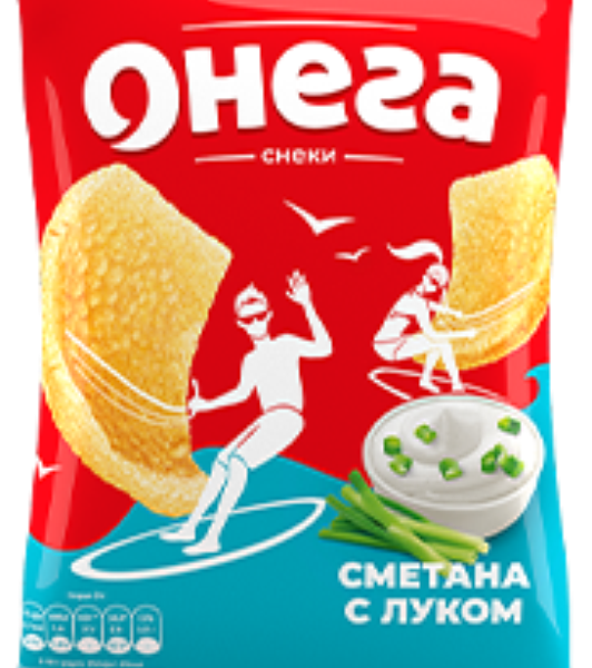 Снеки Онега со вкусом сметаны с луком 
