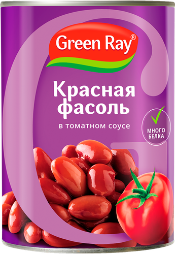 

Фасоль Green Ray красная в томатном соусе 400 г