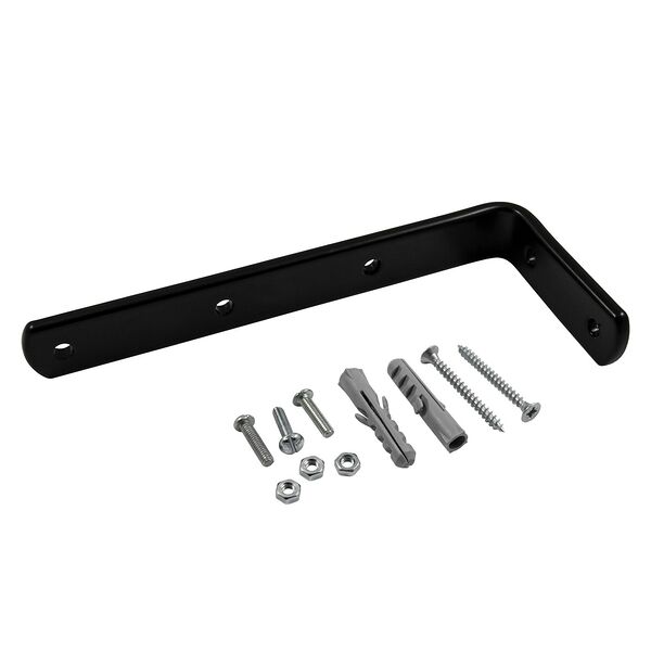 Кронштейн настенный Уют Симпл, 12 см, металл, черный