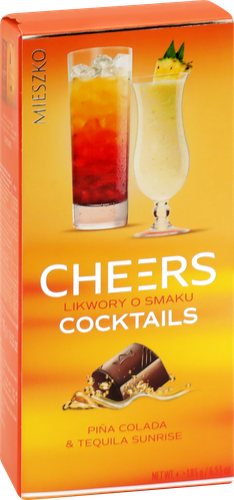 

Набор шоколадных конфет Mieszko с ликёром со вкусом Пина колада и Текила Санрайз 185 г
