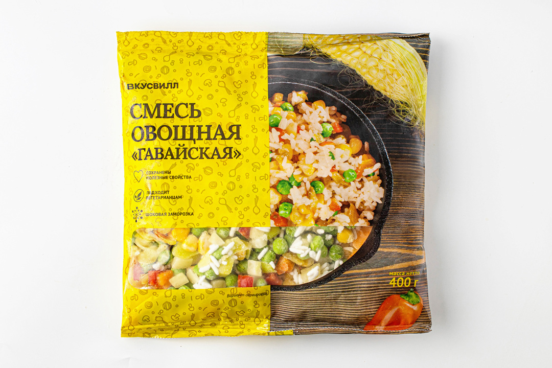 

Смесь овощная "Гавайская", свежезамороженная