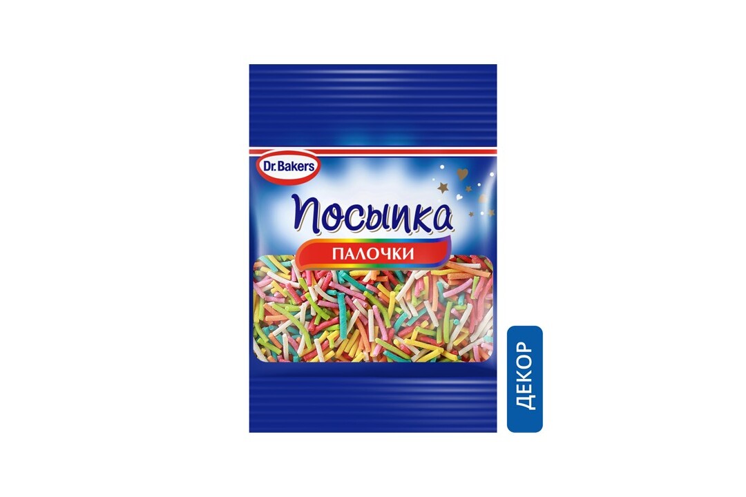 

Посыпка Dr.Bakers Палочки цветная 10 г