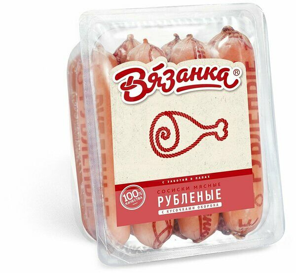 Сосиски ВЯЗАНКА Филейские рубленые вареные 