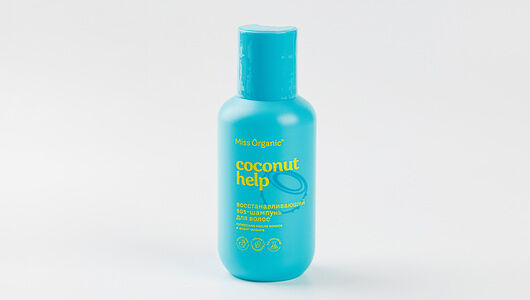 Шампунь для волос `MISS ORGANIC` с маслом кокоса и иланг-иланга (восстанавливающий) 90 мл
