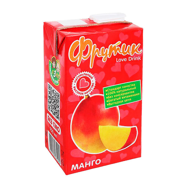 Напиток сокосодержащий Фрутик Манго 0.95 л