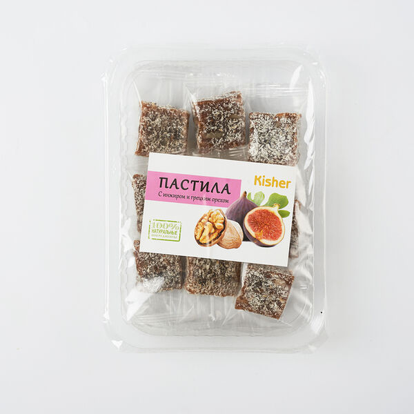 Пастила фруктовая Kisher с инжиром и грецким орехом