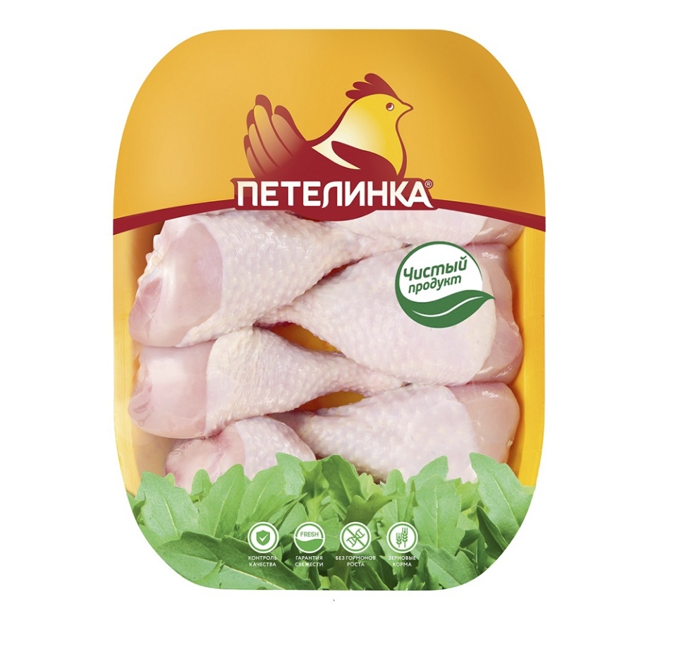 

Голень цыпленка-бройлера Петелинка с кожей охлажденная вес