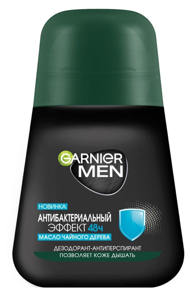 

Дезодорант-антиперспирант роликовый Garnier Men Антибактериальный эффект 48 ч мужской 50 мл