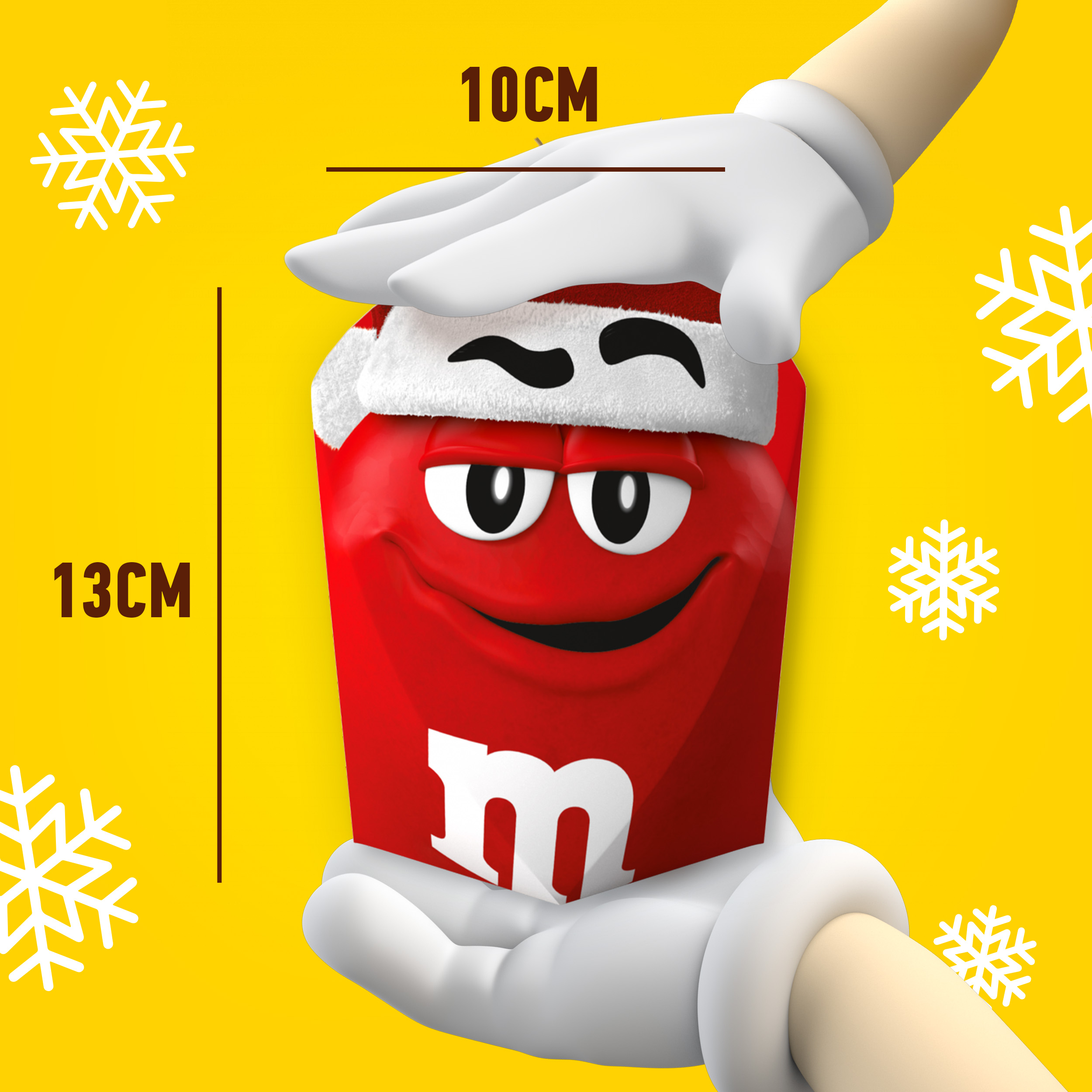 

Сладкий подарок M&M's & Friends Елочная игрушка на Новый Год, набор конфет M&M's, Skittles 60 г