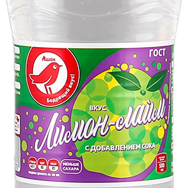 Напиток сильногазированный АШАН Красная птица Цитрон безалкогольный
