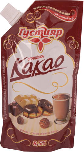 

Продукт молокосодержащий Густияр сгущенка с какао 8,5%, с змж, 270г