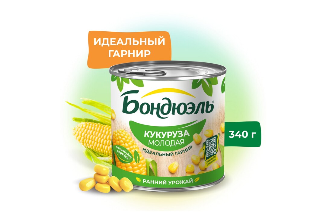

Кукуруза консервированная Бондюэль молодая 340 г