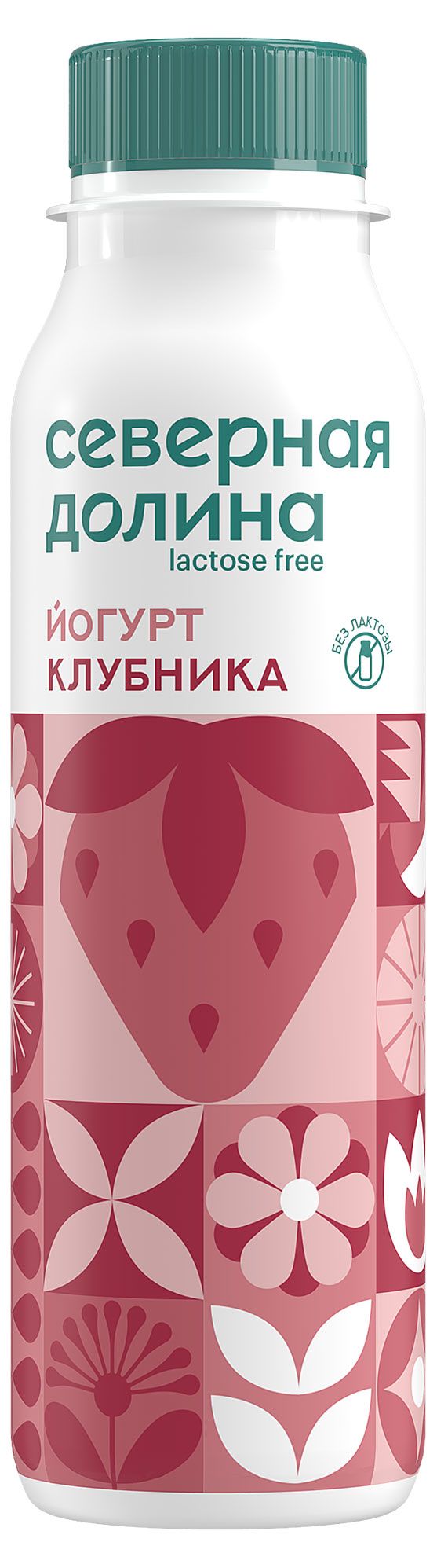 

Йогурт питьевой Северная Долина Клубника безлактозный 2,2% без змж 260 г