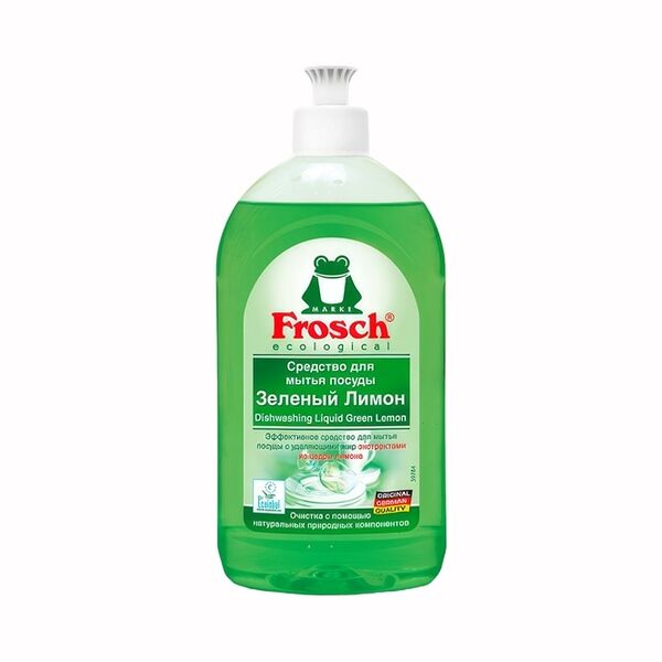 Гель для мытья посуды Frosch Ecological, зелёный лимон, 500 мл