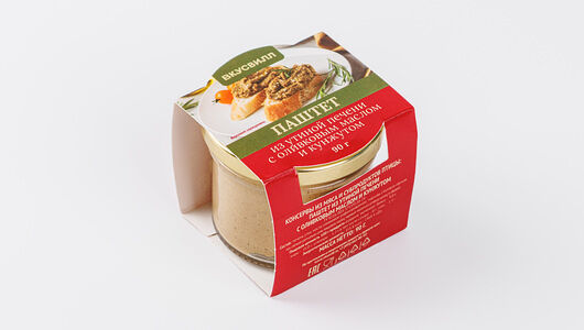 Паштет из утиной печени с оливковым маслом и кунжутом