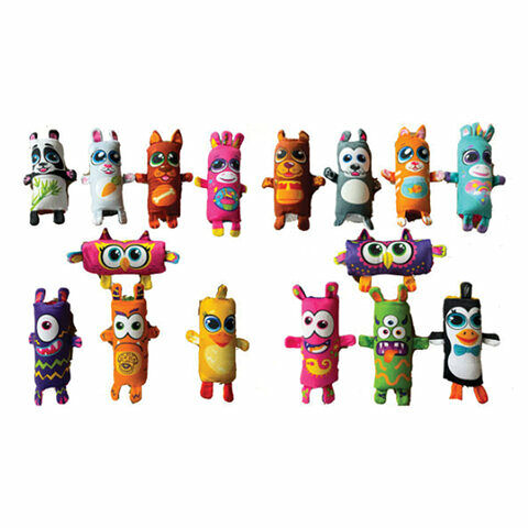 Игрушка 1TOY Скользун Вывернушка плюшевый 14х9,5см ассортименте