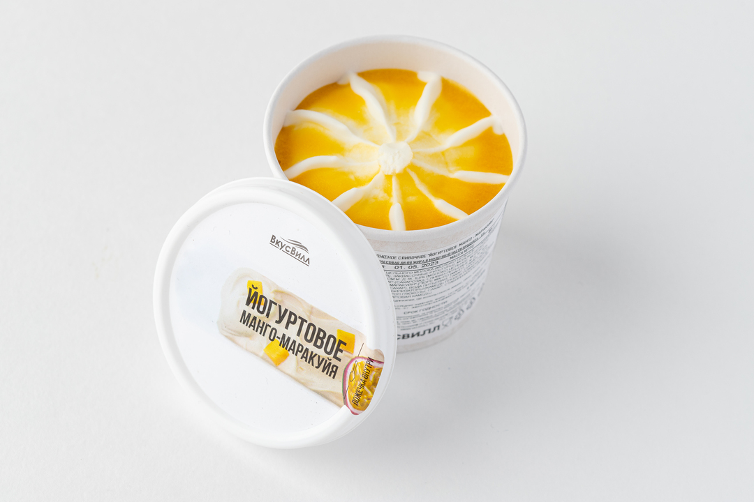 

Мороженое Вкусвилл йогуртовое манго-маракуйя 85 г