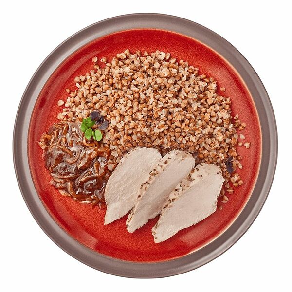 Филе куриное в соусе лечо с гречкой отварной Шеф Перекрёсток