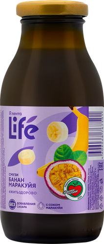 

Смузи Лента Life Банан, маракуйя 300 мл