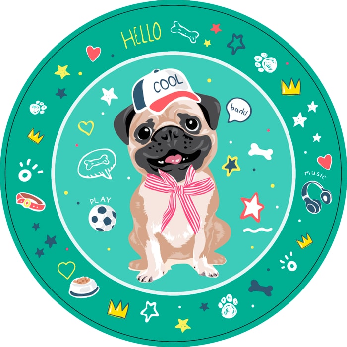 

Набор бумажных тарелок ND Play Собачки на зеленом 23 см 6 шт.