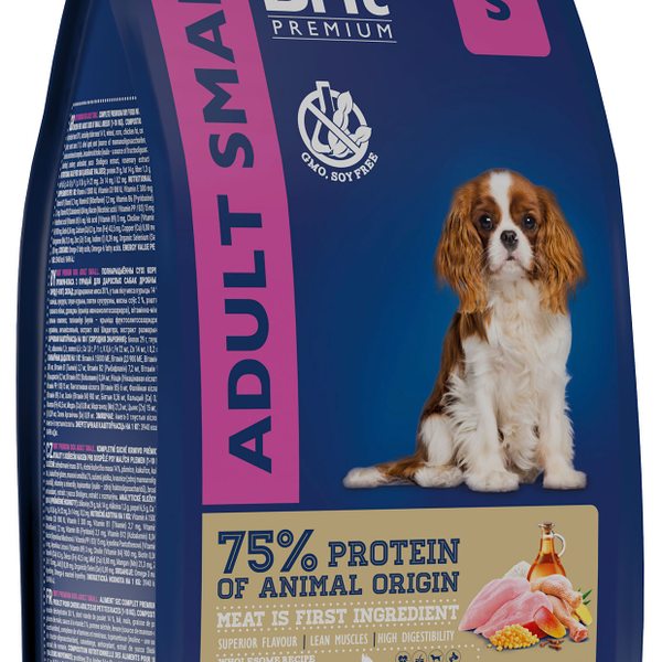 Корм для молодых собак мелких пород Brit Premium курица