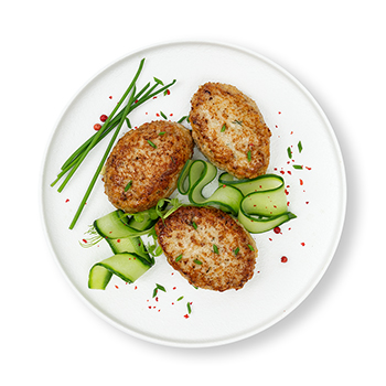 

Котлеты из филе щуки с кальмаром вес