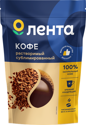 

Кофе растворимый Лента сублимированный 180 г
