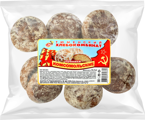 

Пряники Тюменский хлебокомбинат Комсомольские 400 г