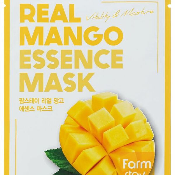 Тканевая маска для лица FarmStay Real Essence с экстрактом манго 23 мл