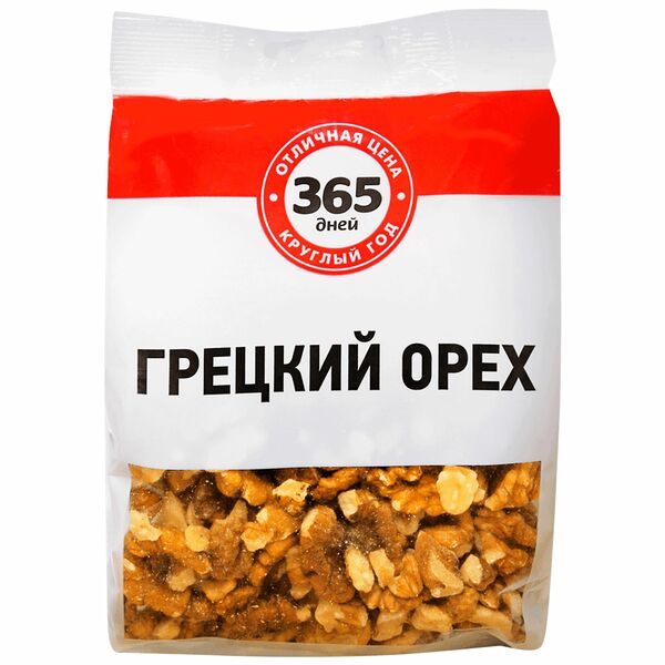 Грецкий орех 365 дней сушеный, 200 г