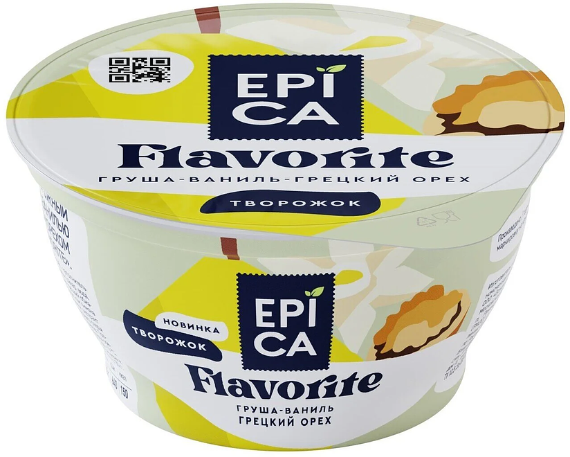 

Десерт творожный Epica Flavorite Груша-ваниль-грецкий орех 8% 130 г